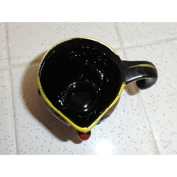 Vintage Thames Redware Clown Face Creamer or Espresso Cup oddity curiosity 1940s - Picture 13 of 16